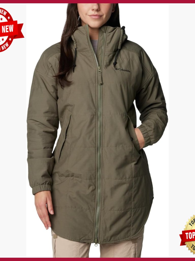 Women's Water-Resistant Insulated Jacket With Cinchable Waist